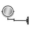 Gillian Jones Dubbelsidig Väggspegel m. LED ljus X1/X10 förstoring - Matt svart