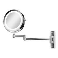 Gillian Jones Dubbelsidig LED-Väggspegel m. X10 förstoring - Krom