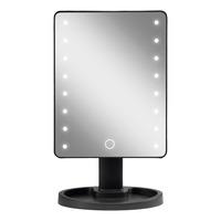 Gillian Jones Hollywoodspegel m. Touch, LED ljus och USB-C - Svart