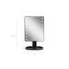 Gillian Jones Hollywoodspegel m. Touch, LED ljus och USB-C - Svart