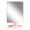Gillian Jones Hollywoodspegel m. Touch, LED ljus och USB-C - Rosa