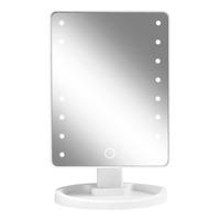 Gillian Jones Hollywoodspegel m. Touch, LED ljus och USB-C - Vit