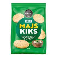 Nordthy Mini Majskakor Sour Cream & Onion - 60 g