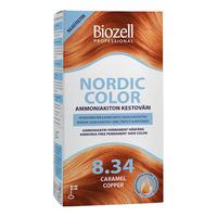 Biozell Professional Nordic Color Caramel Copper 8.34 - 2 x 60  ml