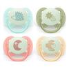 Philips Avent Pacifier Ultra Soft Nighttime - Turkos, Grön, Röd och Gul - 4 st