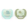 Philips Avent Pacifier Ultra Soft Nighttime - Turkos och Grön - 2 st