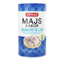 Friggs Majskakor Gräddfil & Lök - 125 g