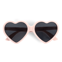 Filibabba Solglasögon för barn Återvunnen plast 1-3 år Heart - Peach Whip