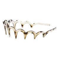 By Stær Sia Hårdiadem Zig Zag - Taupe