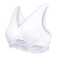 Carriwell Organic Crossover Sov- och amningsbh, Vit - Flera storlekar