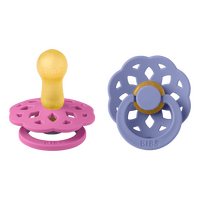 BIBS Napp Boheme 2-pack Latex Size 2 - Bubblegum/Peri - 2 st