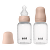 BIBS Baby Bottle Round Silicone 2-pack 150 ml Slow Flow - Blush - 2 st