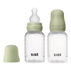 BIBS Baby Bottle Round Silicone 2-pack 150 ml Slow Flow - Sage - 2 st