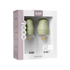 BIBS Baby Bottle Round Latex 2-pack 150 ml Slow Flow - Sage - 2 st