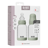 BIBS Glass Baby Bottle Round Silicone 2-pack 120 ml Slow Flow - Sage - 2 st