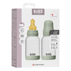 BIBS Glass Baby Bottle Round Latex 2-pack 120 ml Slow Flow - Sage - 2 st
