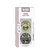 BIBS Napp Studio Colour 2-pack Polka Latex Size 1 - Sage/Iron - 2 st