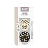 BIBS Napp Studio Colour 2-pack Polka Anatomical Latex Size 2 - Ivory/Black - 2 st