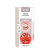 BIBS Napp Studio Colour 2-pack Polka Anatomical Latex Size 2 - Blossom/Candy Apple - 2 st