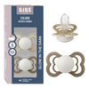 BIBS Napp Supreme 2-pack Silicone Size 2 - Vanilla Glow/Dark Oak Glow - 2 st