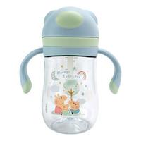 Nûby Peppa Pig Evie Sugrörskopp med Fliplock/ Blå - 240 ml
