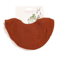 Oh, Poppy! Juno Haklappar - Warm Rust/Linen Beige - 2 st