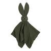 Oh, Poppy! Leia the Bunny Muslin Snuttefilt - Forest Green