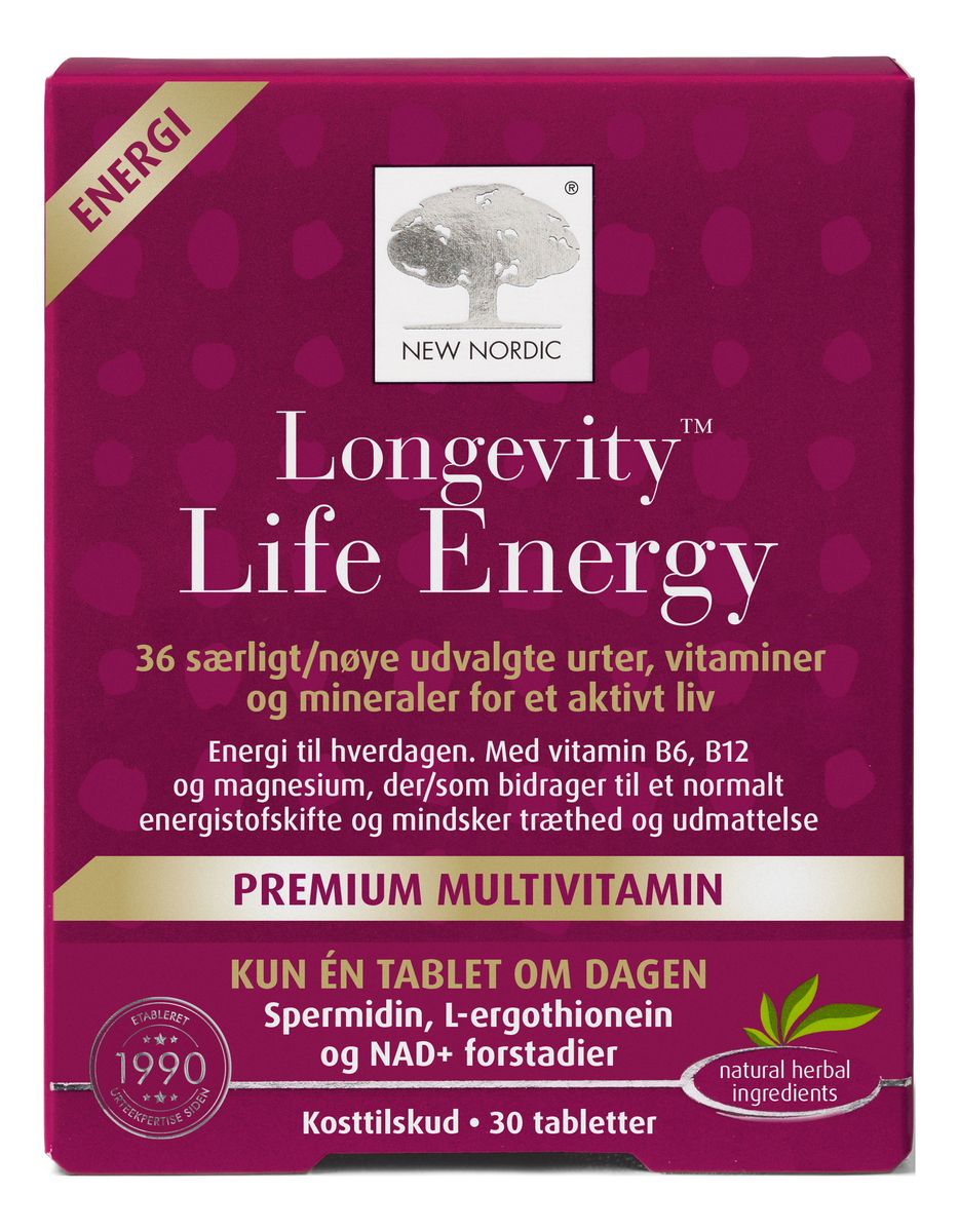 Longevity™ Life Energy - 30 tabletter