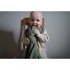 Oh, Poppy! Leia the Bunny Muslin Snuttefilt - Forest Green
