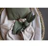 Oh, Poppy! Leia the Bunny Muslin Snuttefilt - Forest Green