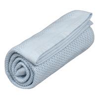 Vinter & Bloom Babyfilt Soft Grid, eko - True Blue