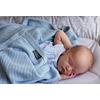 Vinter & Bloom Babyfilt Soft Grid, eko - True Blue