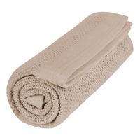Vinter & Bloom Babyfilt Soft Grid, eko - Golden Sand