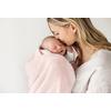 Vinter & Bloom Babyfilt Soft Grid, eko - Baby Pink