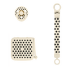 BIBS Gift Set Polka Soothe & Go Latex Size 2 Ivory Black - 1 st