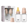 BIBS Baby Bottle Round Latex 2-pack 150 ml Slow Flow - Blush - 2 st