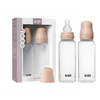 BIBS Baby Bottle Round Silicone 2-pack 270 ml Medium Flow - Blush - 2 st