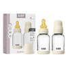 BIBS Glass Baby Bottle Round Latex 2-pack 120 ml Slow Flow - Ivory - 2 st