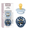 BIBS Napp Studio Colour 2-pack Polka Latex Size 1 - Baby Blue/Steel Blue - 2 st