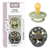 BIBS Napp Studio Colour 2-pack Polka Latex Size 1 - Sage/Iron - 2 st