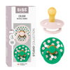 BIBS Napp Studio Colour 2-pack Polka Latex Size 1 - Petal/Cactus - 2 st