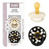 BIBS Napp Studio Colour 2-pack Polka Latex Size 2 - Ivory/Black - 2 st