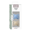 BIBS Napp Supreme 2-pack Silicone Size 1 Vanilla/Sky Blue - 2 st