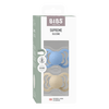 BIBS Napp Supreme 2-pack Silicone Size 2 Vanilla/Sky Blue - 2 st