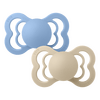 BIBS Napp Supreme 2-pack Silicone Size 2 Vanilla/Sky Blue - 2 st