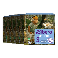 Libero Comfort 3 Öppen blöja - 6 x 43 st