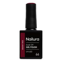 Nailura Gel Polish 66 - Ebony Red - 10 ml