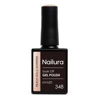 Nailura Gel Polish 348 - Peach Gold Shimmer - 10 ml