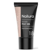 Nailura Poly Gel 18 - Nude Glitter - 30 g