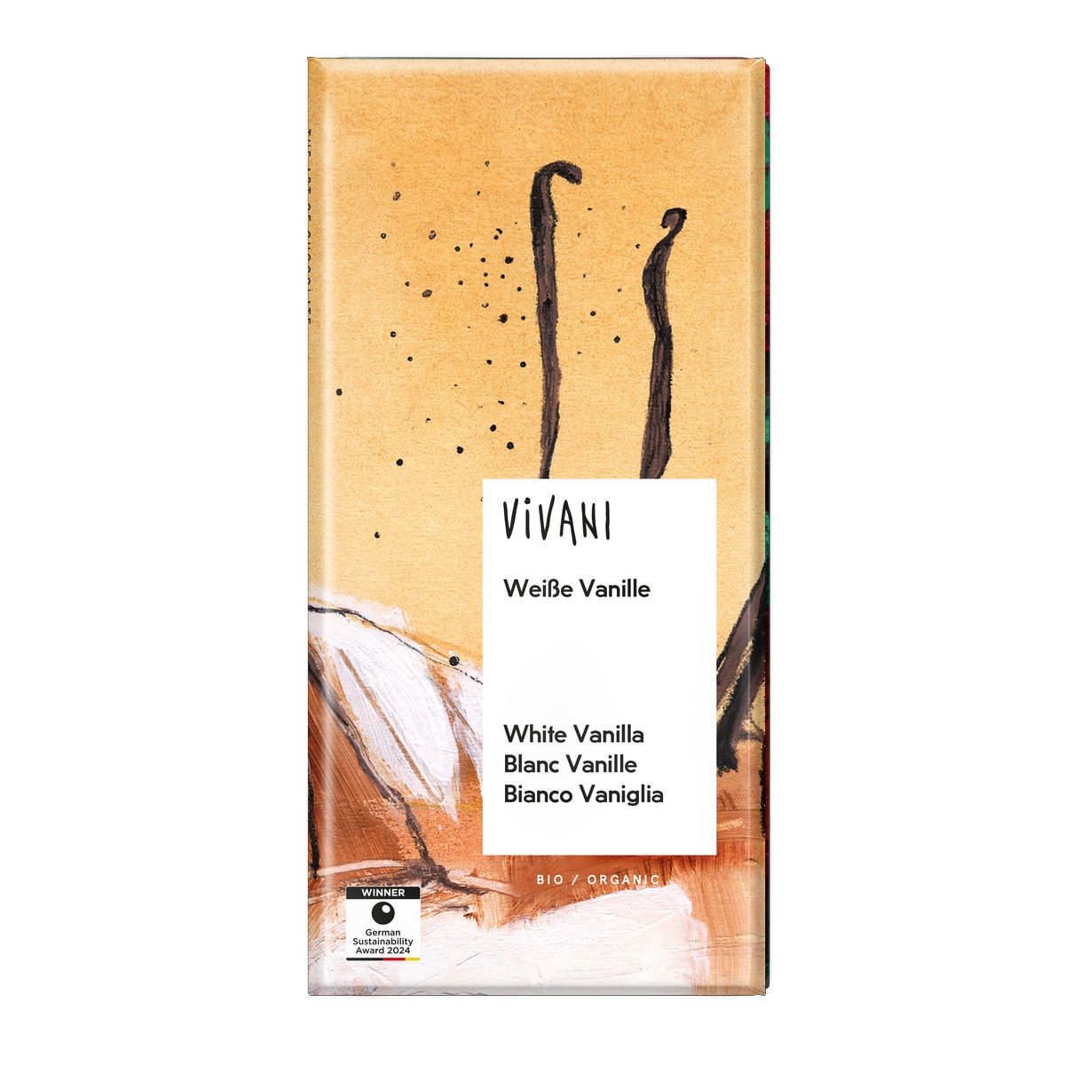 Vivani Choklad Vit med Vanilj Ekologisk - 100 g